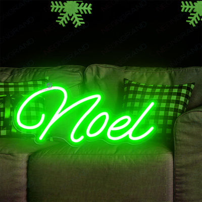 Christmas Neon Signs Noel Led Light Green