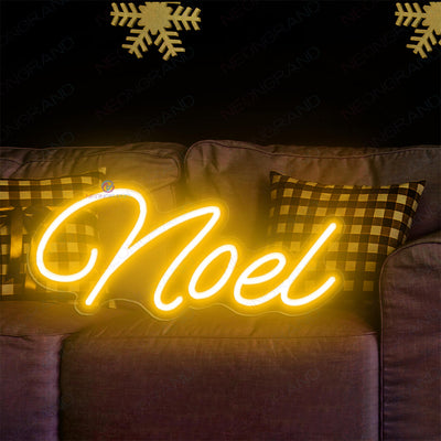 Christmas Neon Signs Noel Led Light Orange