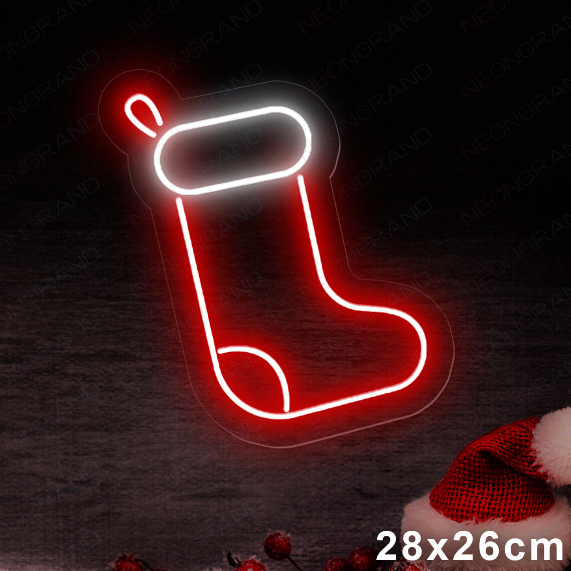Christmas Neon Signs Noel Santa Snowman Led Light 3