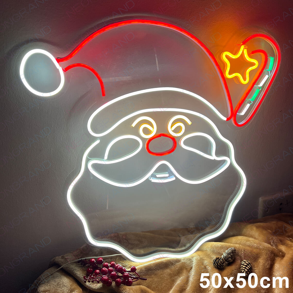 Christmas Neon Signs Noel Santa Snowman Led Light 5