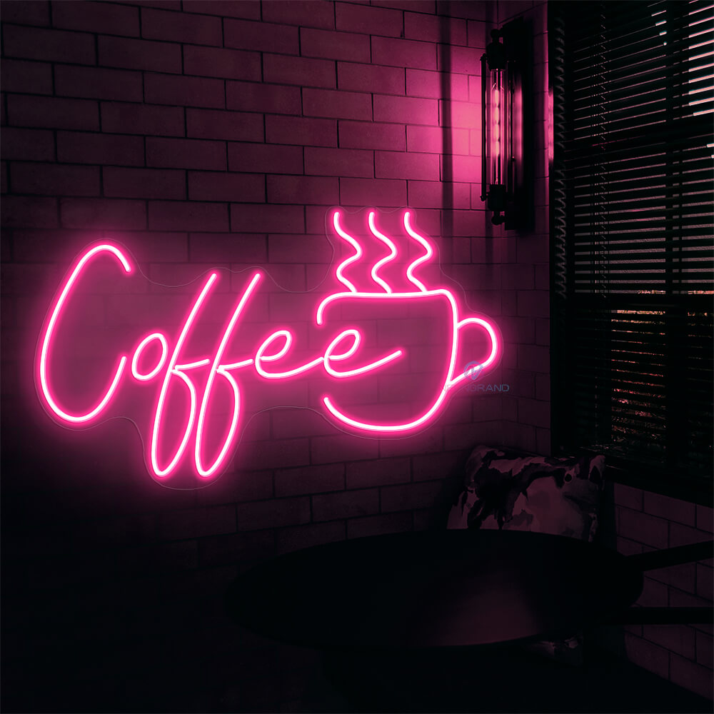 Insegna Al Neon LED 'Coffee' - Luci Da Parete O Scrivania, USB, Design Accattivante - Foto 6