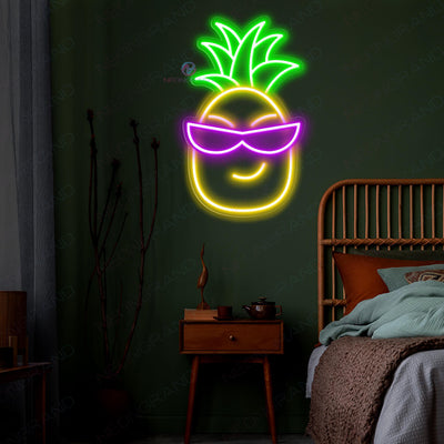 Cool Pineapple Led Light Fruit Tropical Neon Sign 1