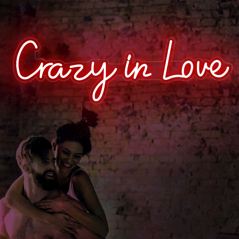 Crazy In Love Neon Sign Led Light Neon Love Sign Red
