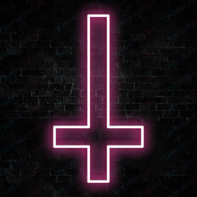 Cross Neon Sign Christian Jesus Church Led Light pink