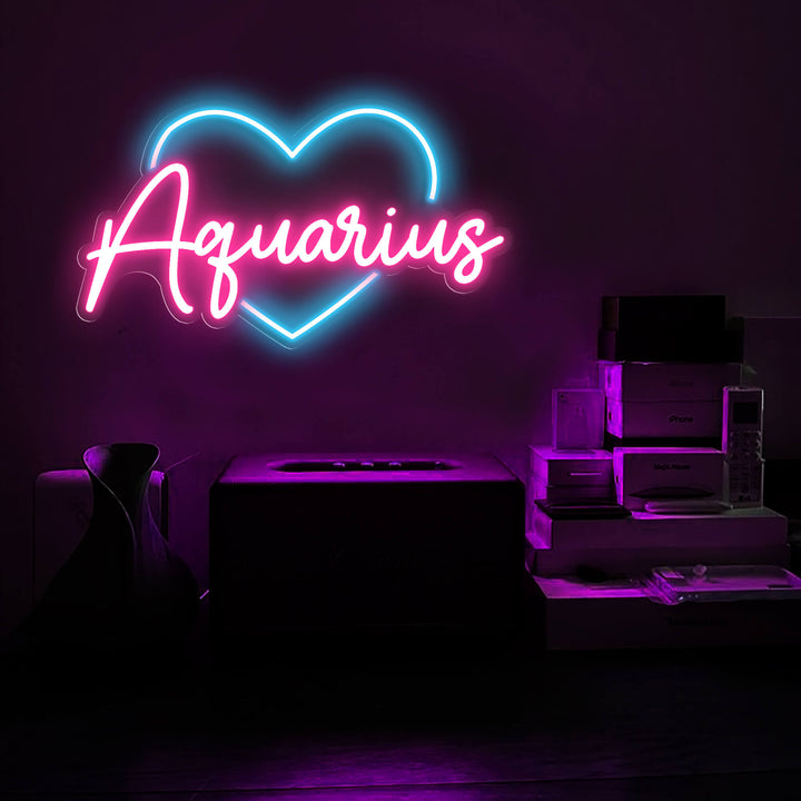 Bright Blue Sagittarius Zodiac LED buy Light Sign Decoration