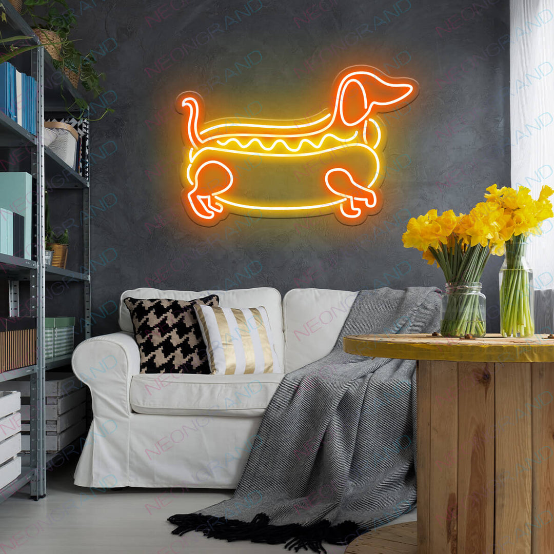 Neon Hot Dog Cafe Enseigne Lumineuse Sur Un Mur De Briques Sombres | Vecteur Premium Neon Hot Dog Cafe Enseigne Lumineuse Sur Un Mur De Briques Sombres | Vecteur Premium