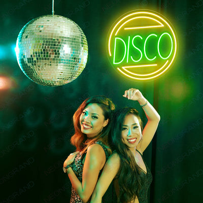 Disco Neon Sign Club Music Led Light green