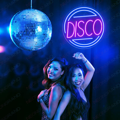 Disco Neon Sign Club Music Led Light purple