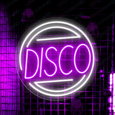 Disco Neon Sign Club Music Led Light white