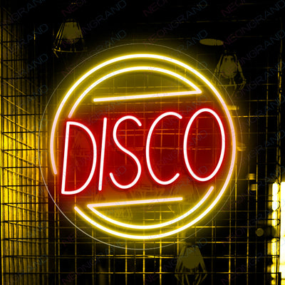 Disco Neon Sign Club Music Led Light yellow