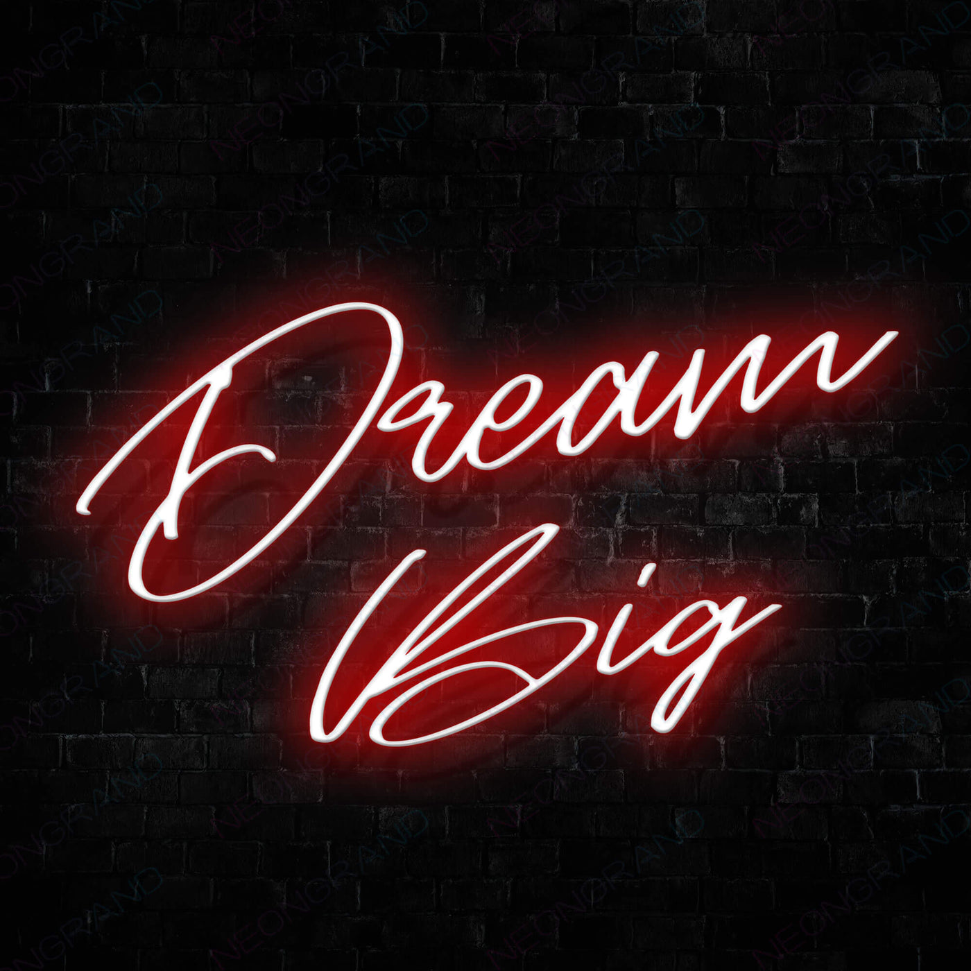 Dream Big Neon Sign Motivational Neon Signs Red
