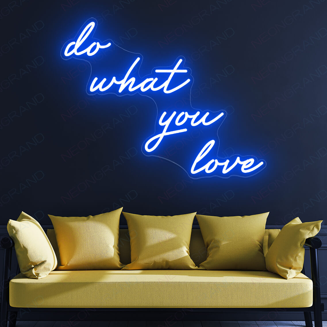 Do What You Love Neon Sign Love Led Light Sign Blue