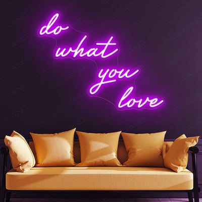 Do What You Love Neon Sign Love Led Light Sign purple