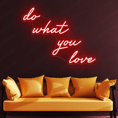 Do What You Love Neon Sign Love Led Light Sign red