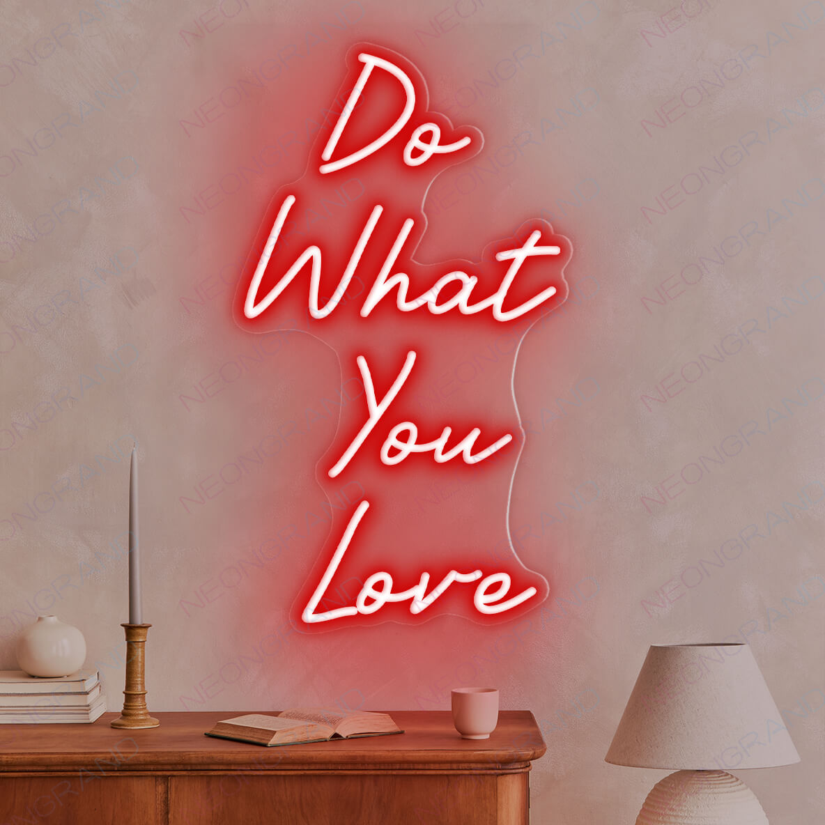 Do What You Love Neon Sign Love Party Led Light red