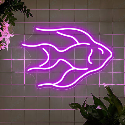 Fish Neon Sign Animal Neon Fish Led Light purple