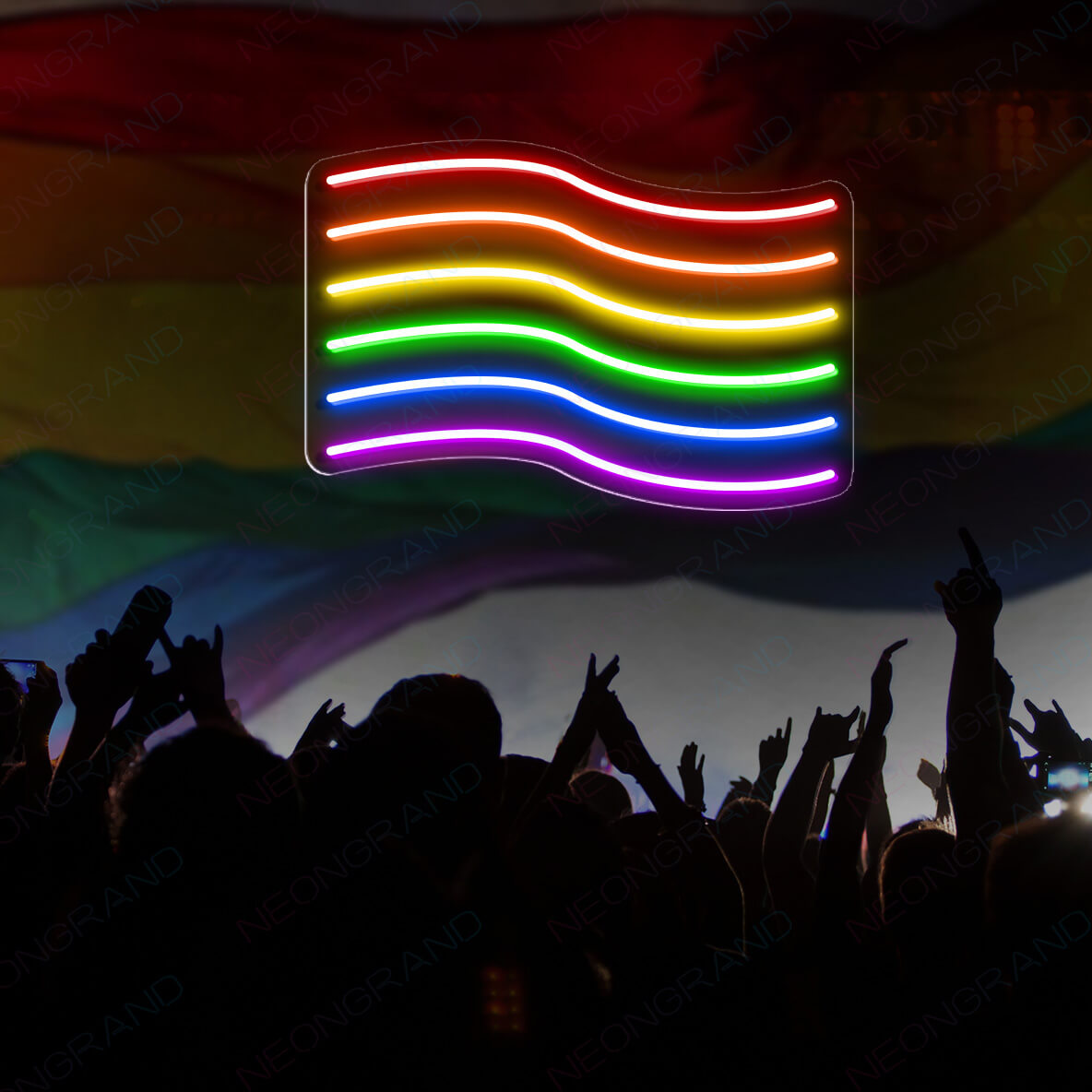 Flag Pride Neon Signs Led Light, LGBT Neon Sign a