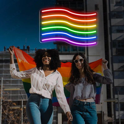 Flag Pride Neon Signs Led Light, LGBT Neon Sign 