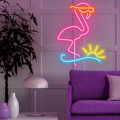 Flamingo Led Light Animal Neon Sign orange