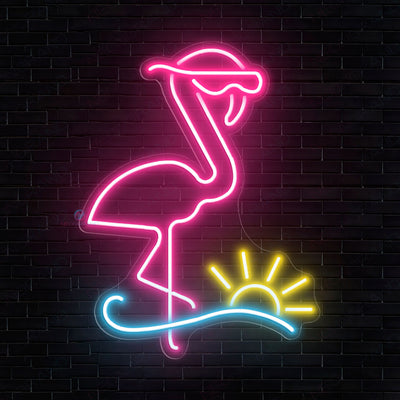 Flamingo Led Light Animal Neon Sign pink