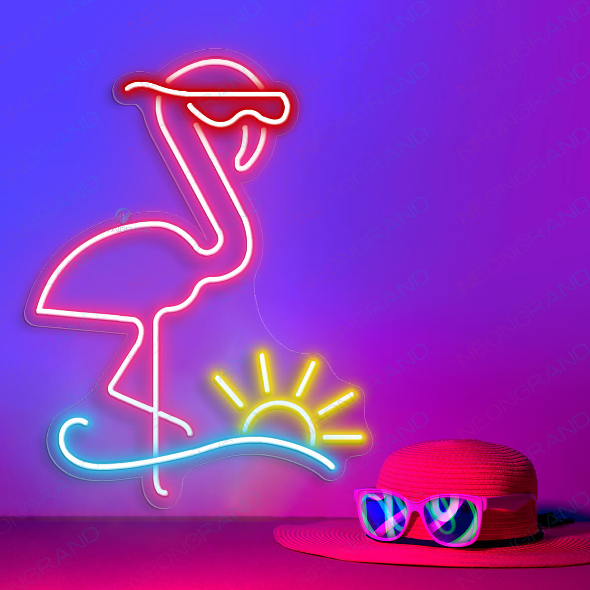 Flamingo Led Light Animal Neon Sign red