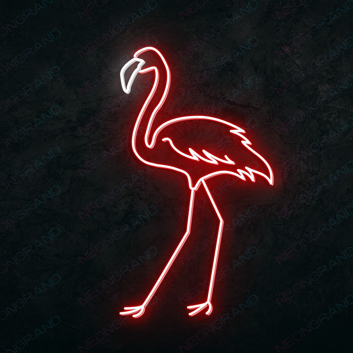 Flamingo Neon Sign Pink Led Light red