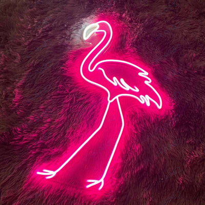 Flamingo Neon Sign Pink Led Light wm1