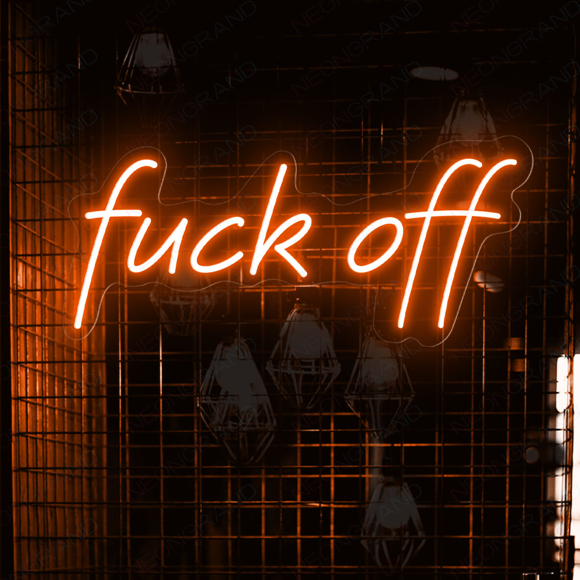 Fuck Off Neon Sign Bar Led Light orange