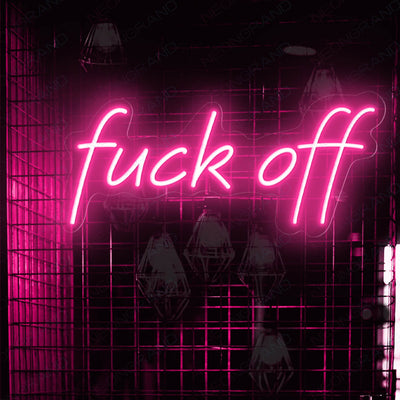 Fuck Off Neon Sign Bar Led Light pink1