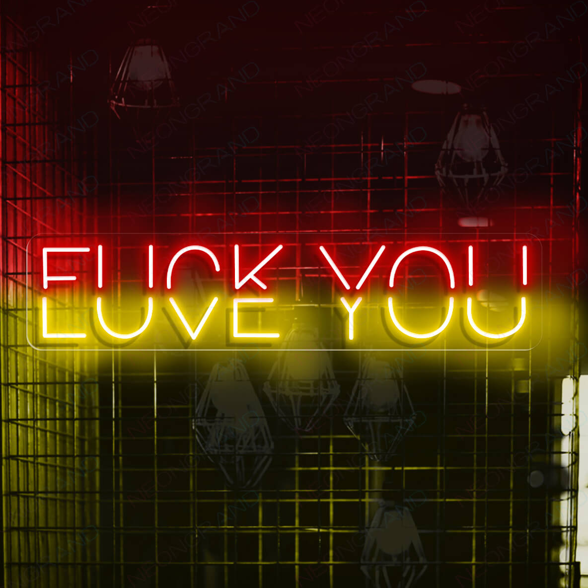 Fuck You Neon Sign Love You Naughty Led Light red1