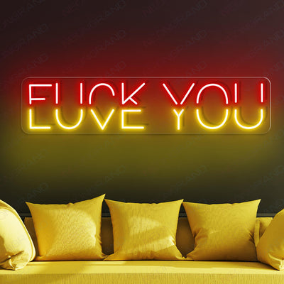 Fuck You Neon Sign Love You Naughty Led Light red