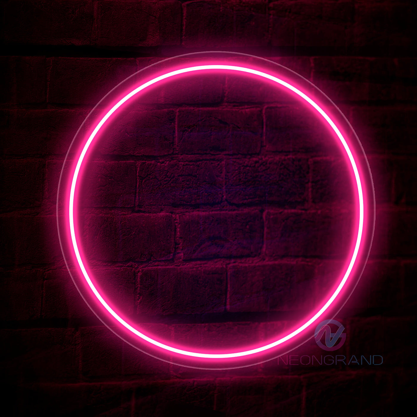 Full Moon Neon Sign Led Light pink