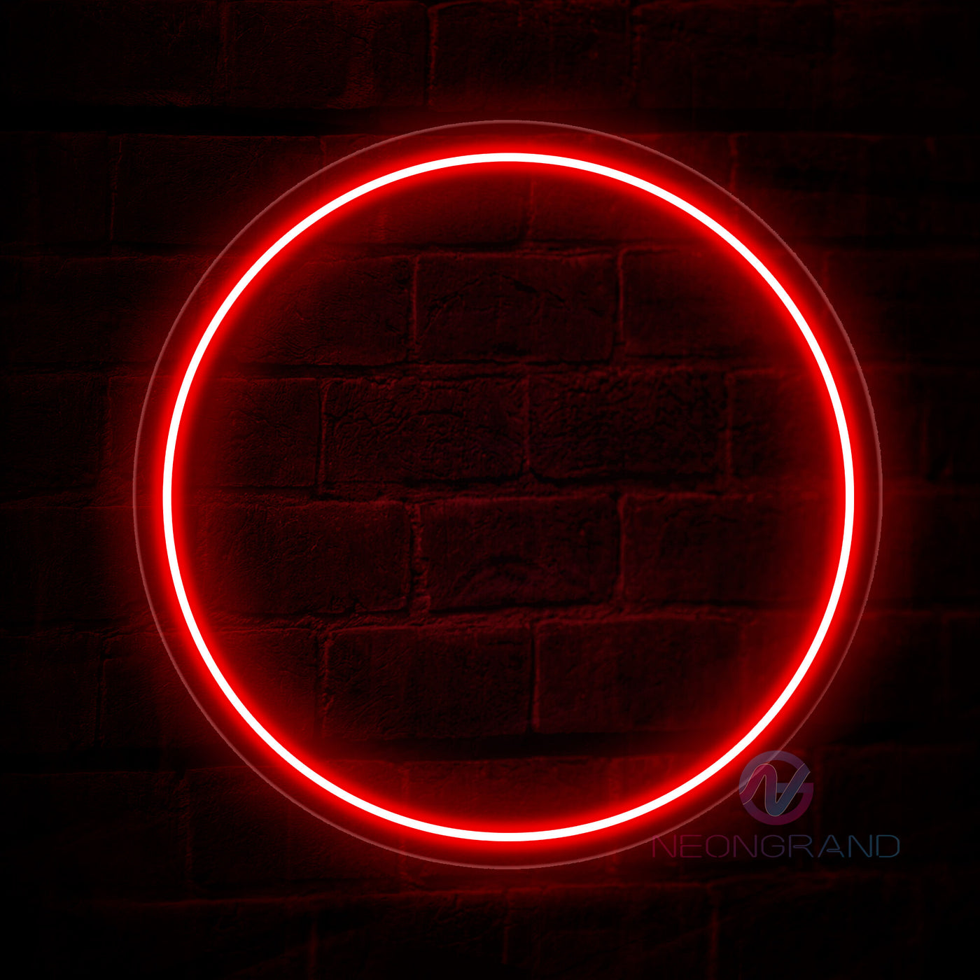 Full Moon Neon Sign Led Light red