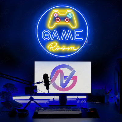 Game Room Neon Sign Arcade Led Light blue