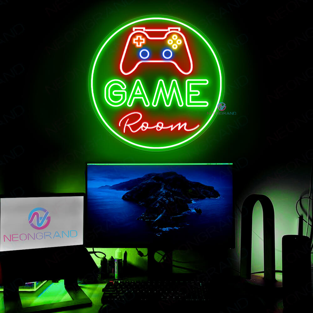 Game Room Neon Sign Arcade Led Light green