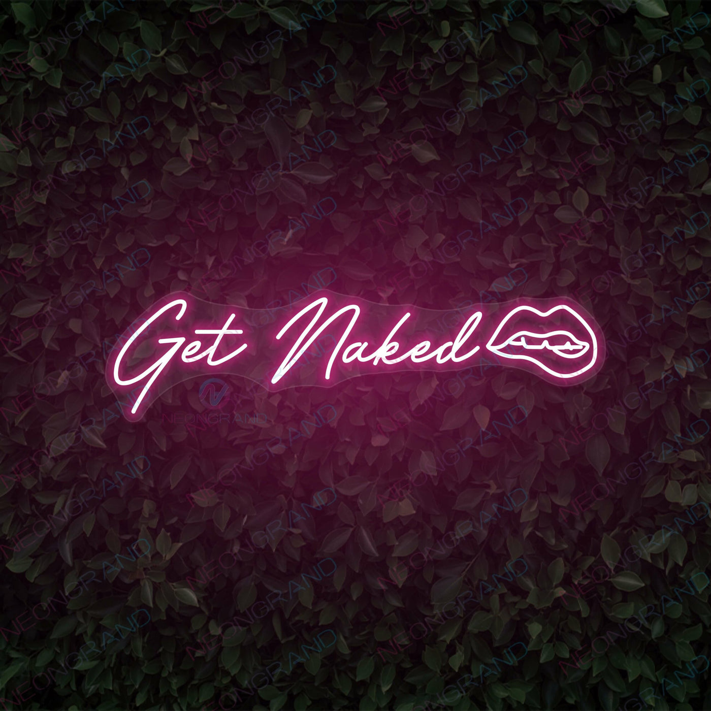 Get Naked Neon Sign Sexy Lips Led Light PINK