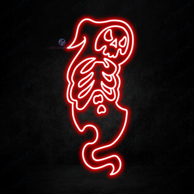 Ghost Neon Sign Halloween Neon Sign Skeleton Led Light red