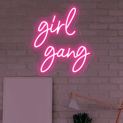 Girl Gang Neon Sign Girl Power Led Light pink1