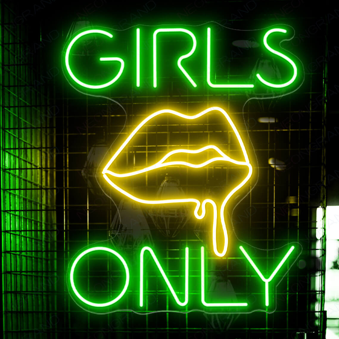 Girls Neon Sign Girl Only Party Led Light Neon Bar Signs green