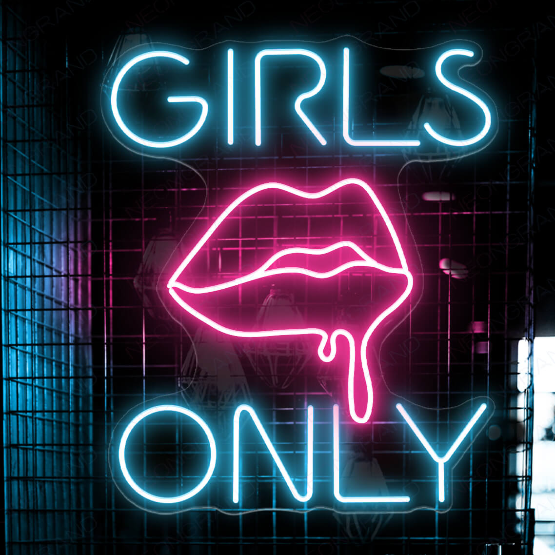 Girls Neon Sign Girl Only Party Led Light Neon Bar Signs light blue