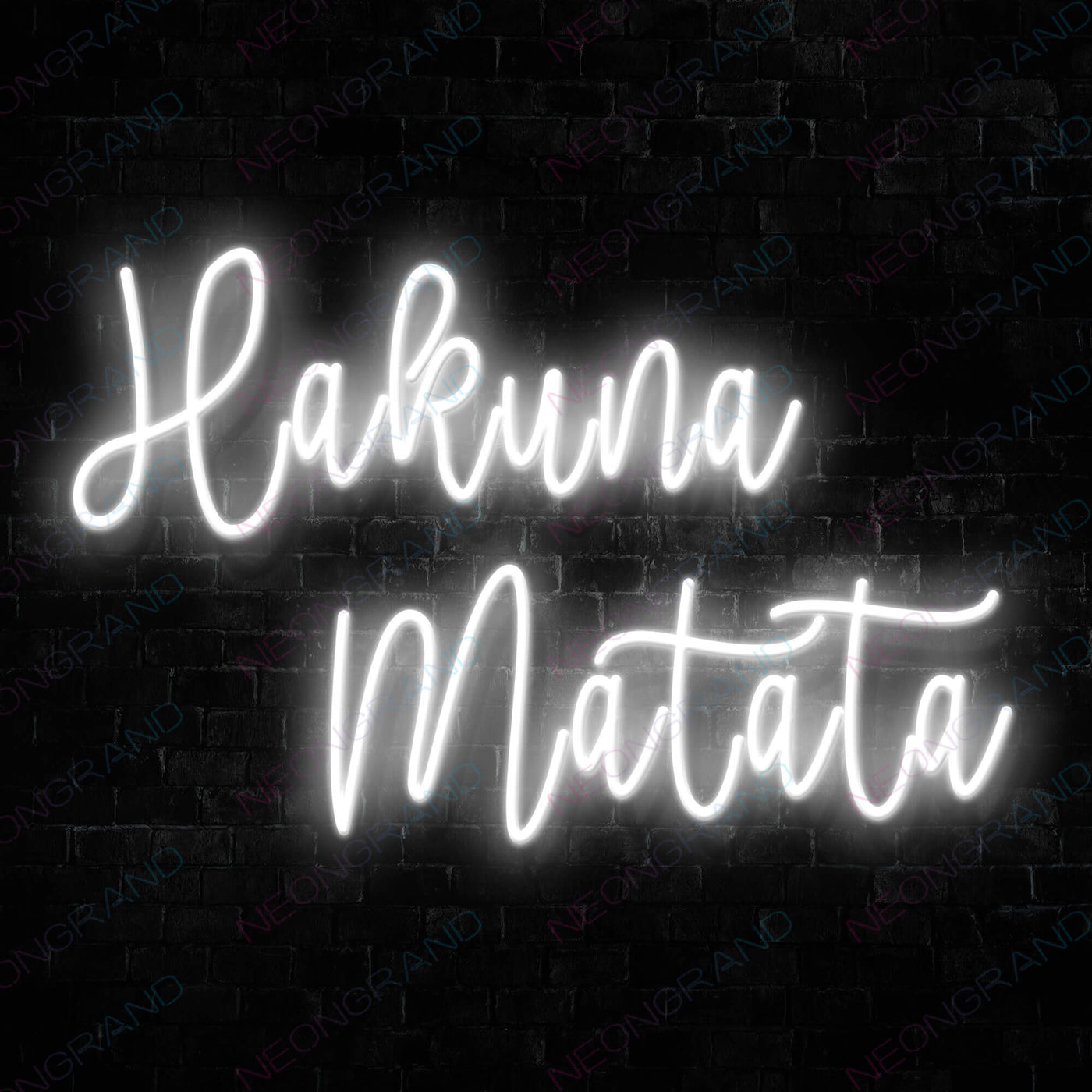 Hakuna Matata Neon Sign Led Light white