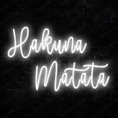 Hakuna Matata Neon Sign Led Light white