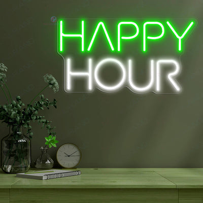 Happy Hour Neon Sign Inspiration Neon Sign Led Light green
