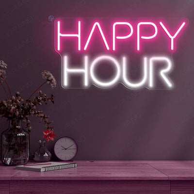 Happy Hour Neon Sign Inspiration Neon Sign Led Light pink
