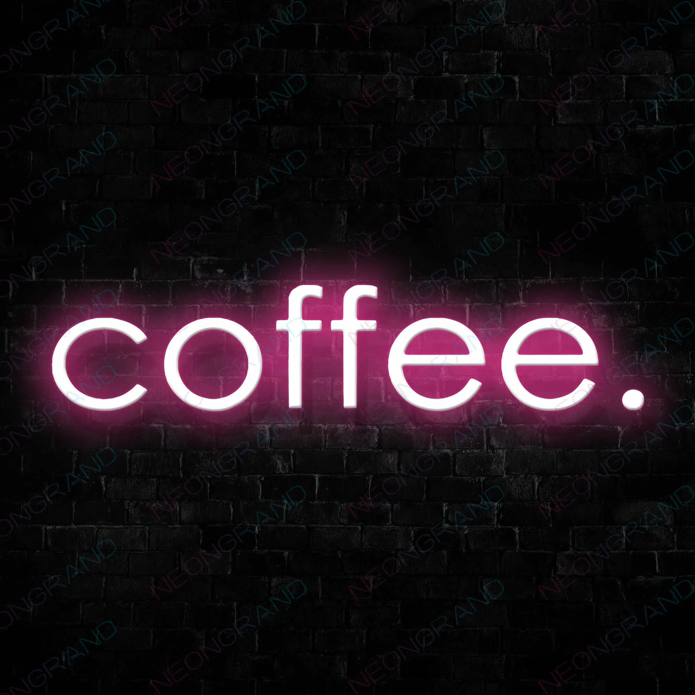 Coffee Neon Sign Led Light Pink