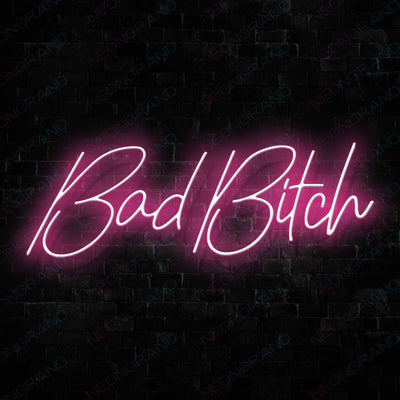 Bad Bitch Led Neon Sign Pink
