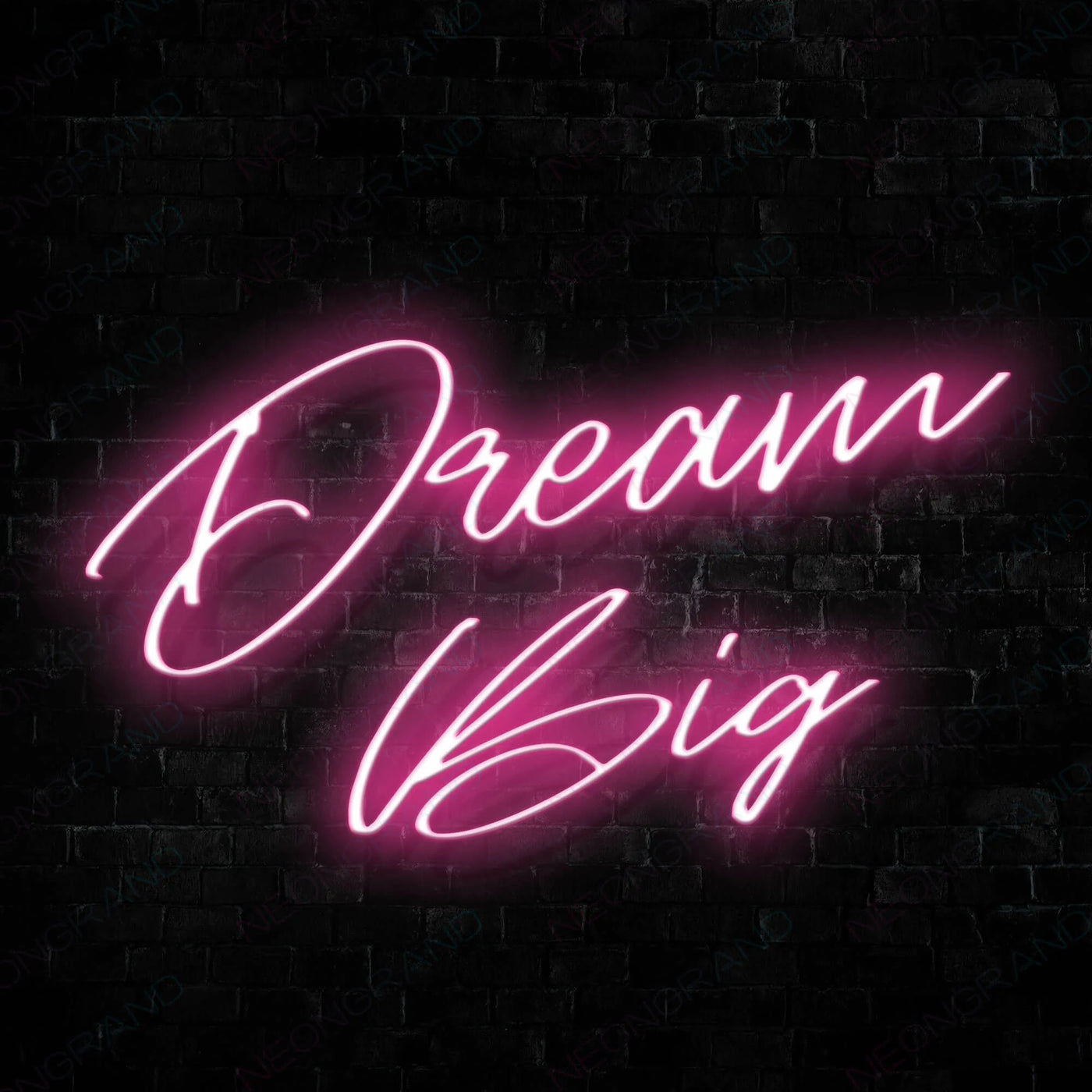 Dream Big Neon Sign Motivational Neon Signs Pink