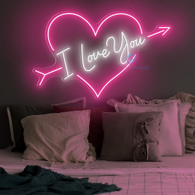 I Love You Neon Sign Valentine Neon Sign Love Led Light pink