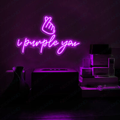I Purple You Neon Sign Army KPop Led Light
