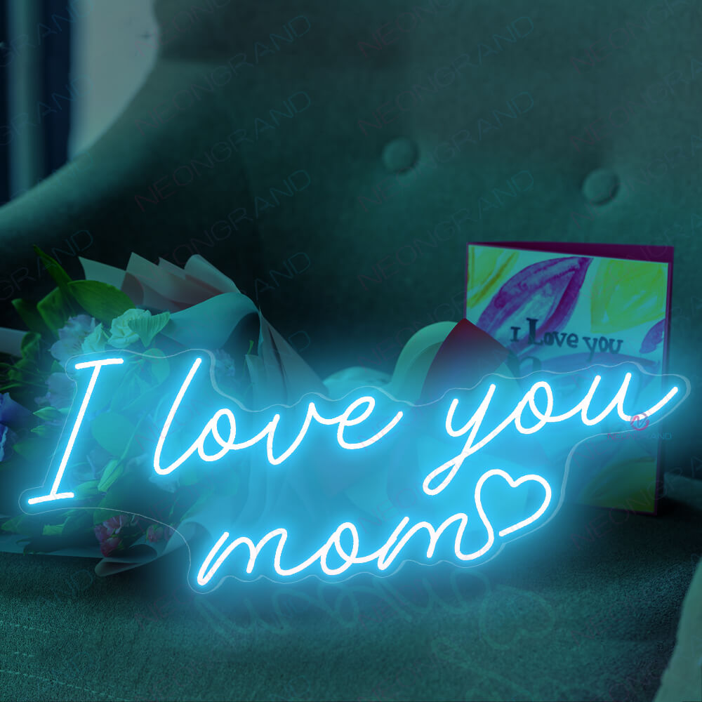 I Love You Mom Sign Mother's Day Mom Neon Sign Led Light